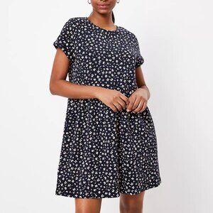 NWT - Loft Floral Button Back Swing Dress